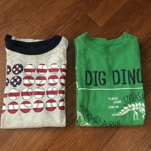 Set of 2, Boys Gymboree T-shirts Size 7 & Small